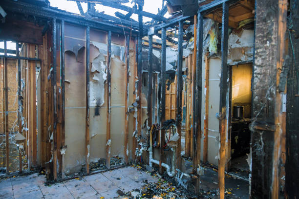 Professional Soot Cleanup technician working in Beverly, OH